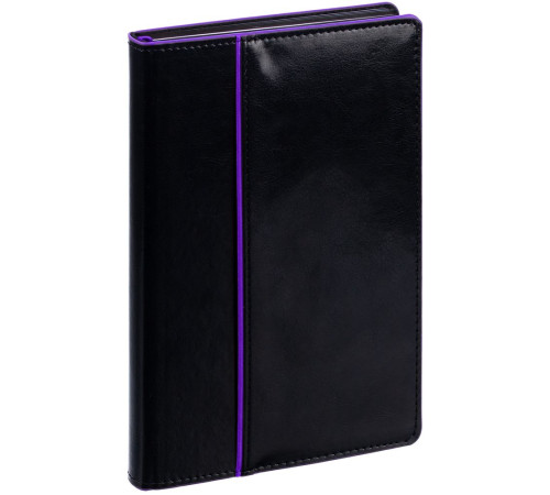 Ежедневник Alanis, недатированный, черный с фиолетовым