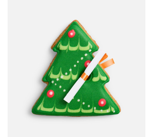 Новогоднее печенье с предсказанием «Елка»