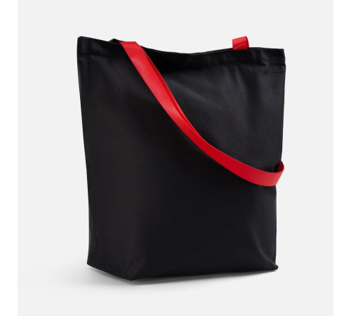 Шопер B5, черный с красными ручками