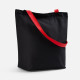 Шопер B5, черный с красными ручками