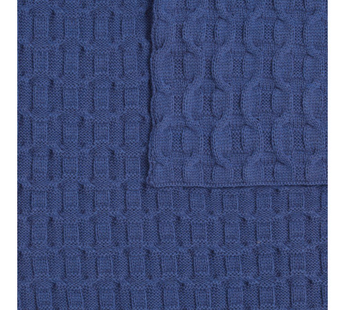 Плед Braidera, синий (черника)