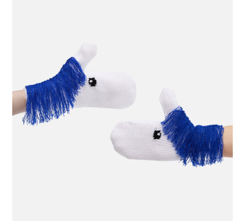 Варежки «Игогошки», с синей гривой