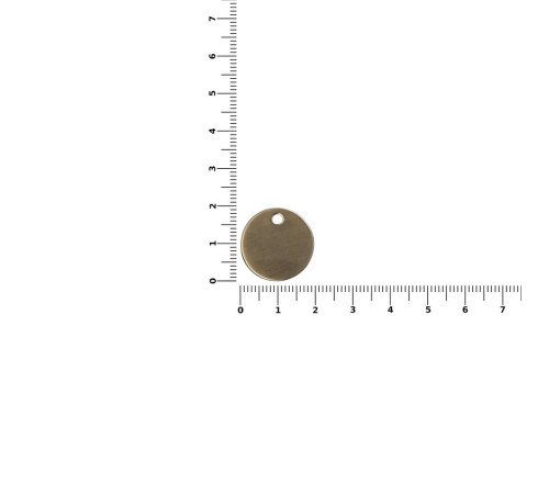 Шильдик металлический Alfa Sirkel, бронзовый