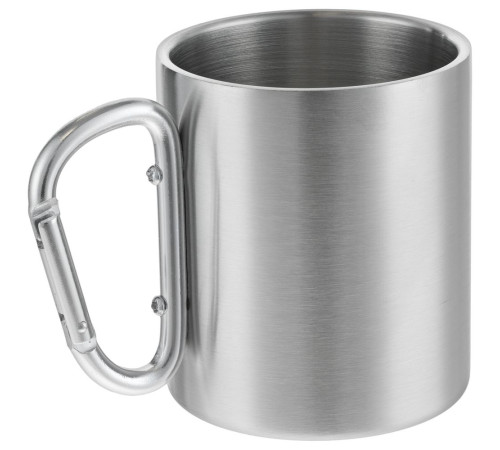 Кружка Trek, с серебристой ручкой-карабином