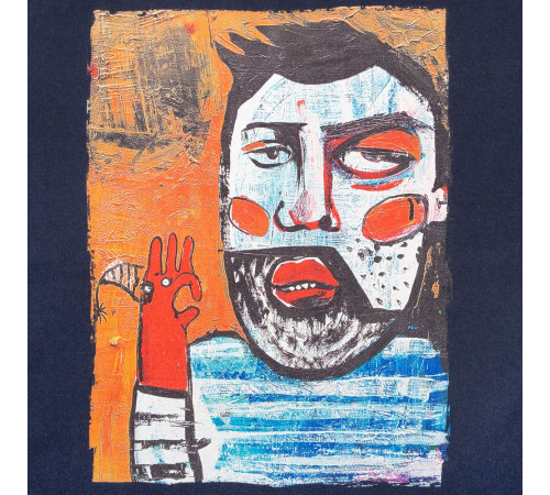 Футболка «У матросов нет вопросов», кобальт (темно-синяя)