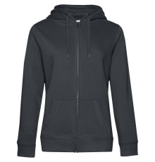 Толстовка на молнии с капюшоном женская Queen, темно-серая