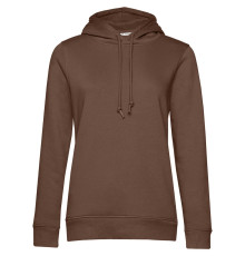 Толстовка с капюшоном женская BNC Inspire (Organic), коричневая (мокко)