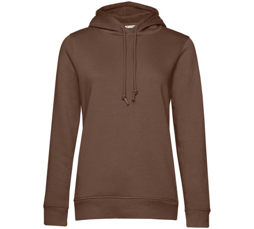 Толстовка с капюшоном женская BNC Inspire (Organic), коричневая (мокко)