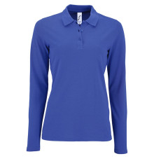 Рубашка поло женская с длинным рукавом Perfect LSL Women, ярко-синяя