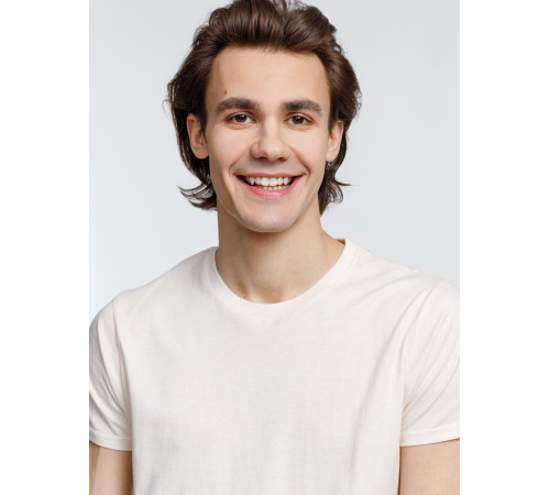 Футболка мужская Crusader Men, светло-бежевая (неокрашенная)