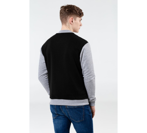 Бомбер College, молочно-белый