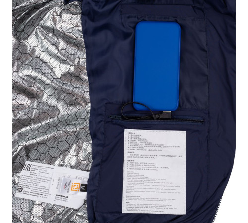 Куртка с подогревом Thermalli Chamonix, темно-синяя