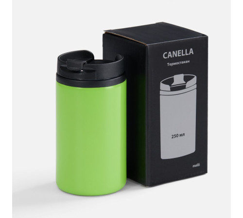 Термостакан Canella, зеленый матовый (яблоко)