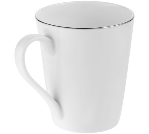 Кружка Select, белая с серебристой отводкой