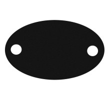 Шильдик металлический Alfa Oval, черный