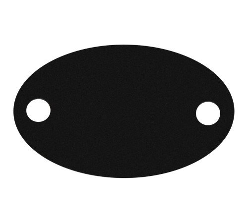 Шильдик металлический Alfa Oval, черный
