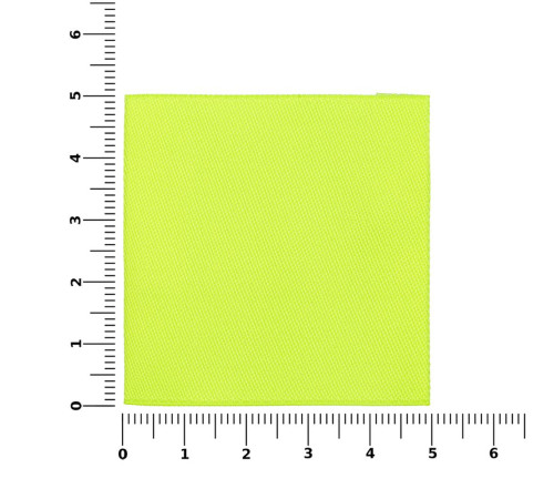 Лейбл тканевый Epsilon, L, желтый неон