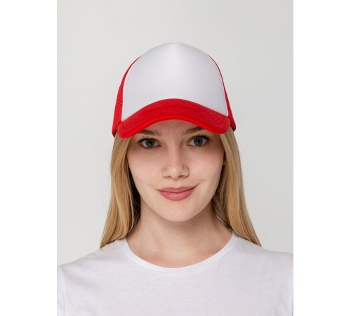 Бейсболка Sunbreaker, красная с белым