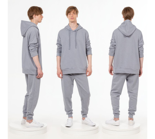 Худи унисекс H2, серое