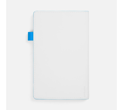 Ежедневник White Shall, недатированный, бело-голубой