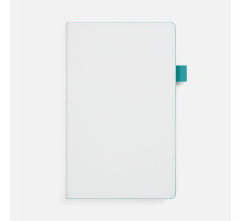 Ежедневник White Shall, недатированный, бело-бирюзовый