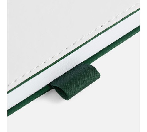 Ежедневник White Shall, недатированный, бело-зеленый