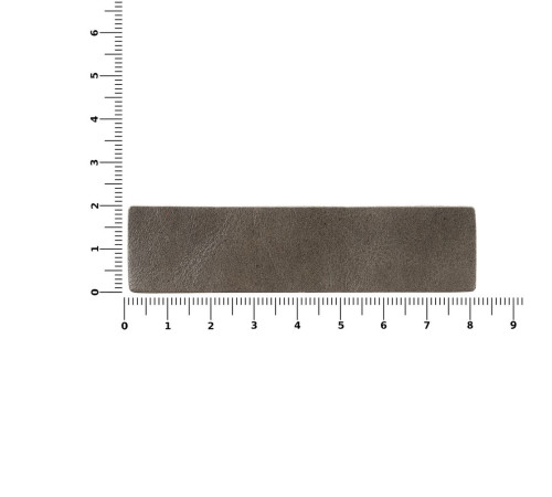 Лейбл кожаный Pasek, серый