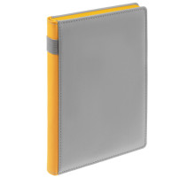 Ежедневник Spain Shall на заказ, недатированный, серый с желтым