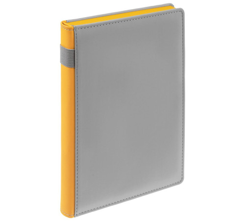 Ежедневник Spain Shall на заказ, недатированный, серый с желтым