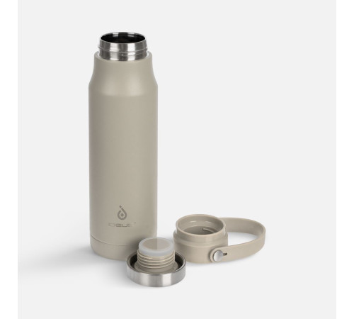 Термобутылка Tateyama, серо-бежевая