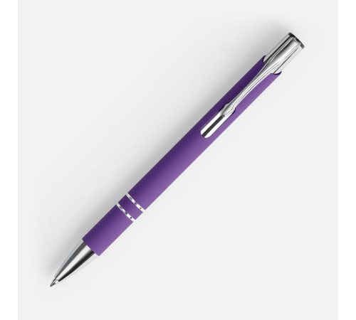 Ручка шариковая Keskus Soft Touch, фиолетовая