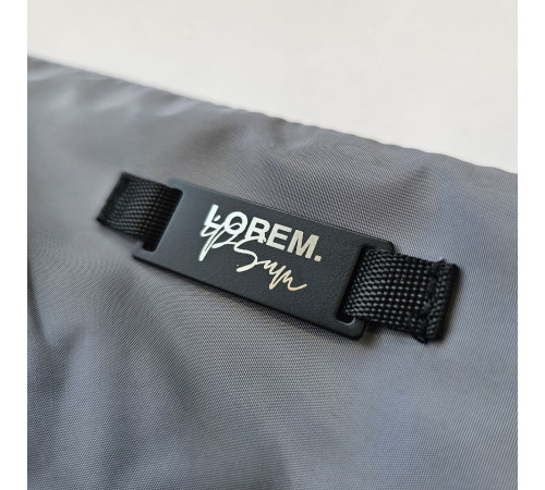 Шильдик металлический Kova, черный