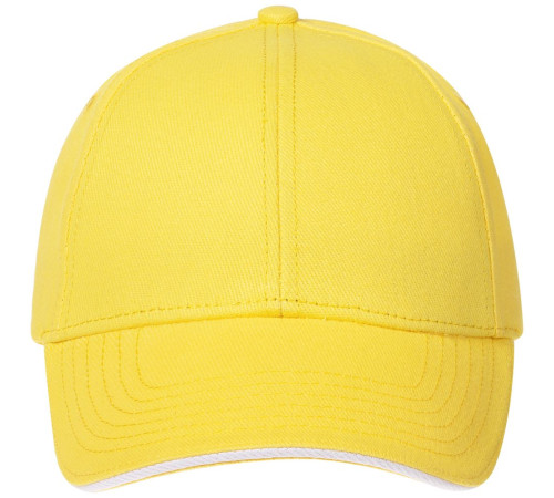 Бейсболка Spiker, желтая с белым