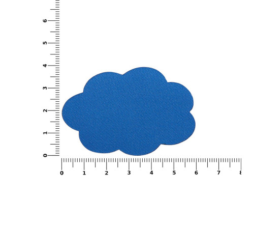 Наклейка тканевая Lunga Calum, L, синяя