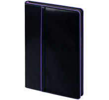 Ежедневник Alanis, недатированный, черный с фиолетовым