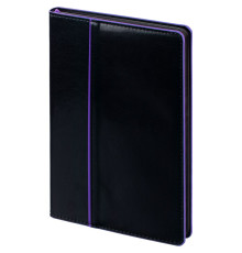 Ежедневник Alanis, недатированный, черный с фиолетовым