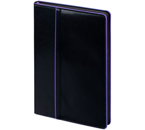 Ежедневник Alanis, недатированный, черный с фиолетовым