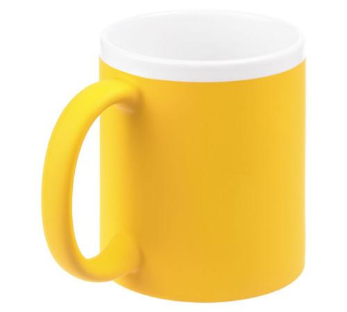 Кружка StopSpot с покрытием софт-тач, желтая