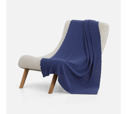 Плед Braidera, синий (черника)