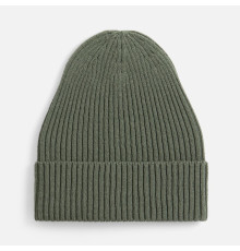 Шапка Catch Match без помпона, зеленая (полынь)