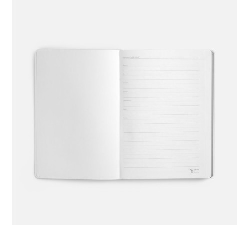 Ежедневник Nebraska Flex, недатированный, белый с серебристым