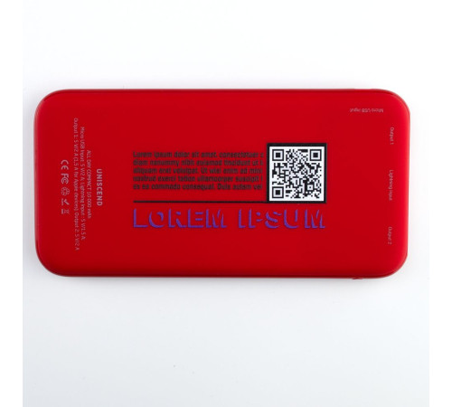 Аккумулятор Uniscend All Day Type-C 10000 мAч, красный