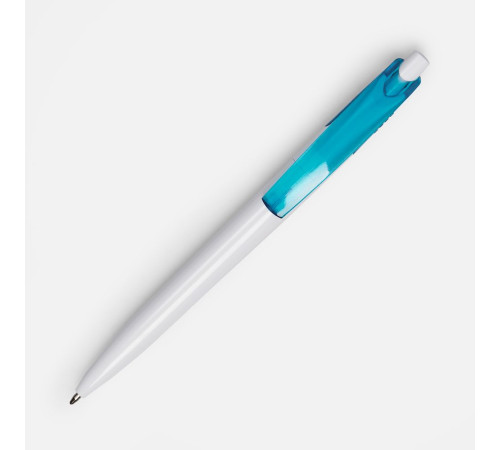 Ручка шариковая Bento, белая с голубым