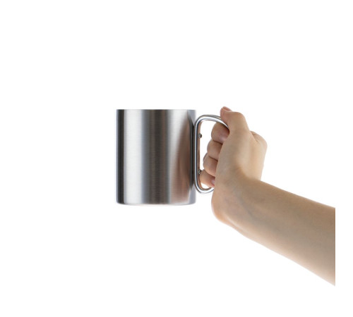 Кружка Trek, с серебристой ручкой-карабином