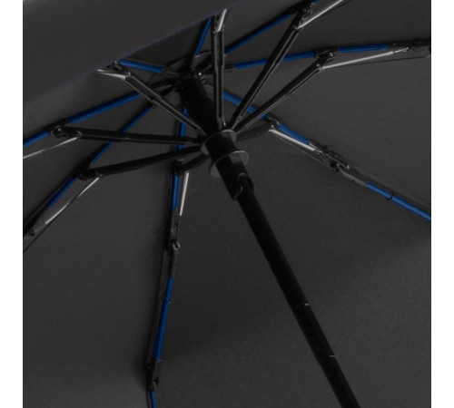 Зонт складной AOC Mini с цветными спицами, темно-синий