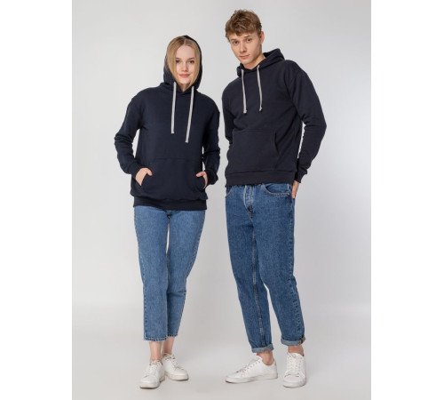 Толстовка с капюшоном Unit Kirenga Heavy, темно-синяя