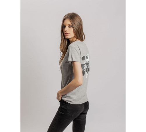 Футболка женская «Подсознательность», серый меланж