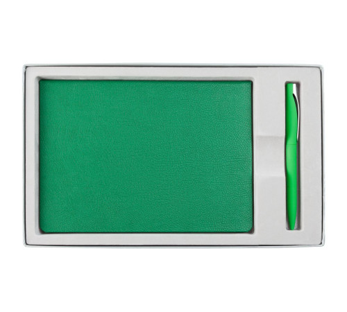 Коробка Horizon с ложементом под ежедневник и ручку, серая