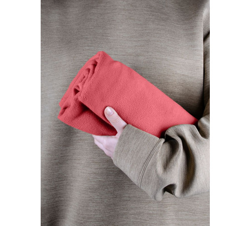 Флисовый плед Warm&Peace, розовый (коралловый)