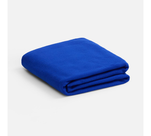 Флисовый плед Warm&Peace, ярко-синий